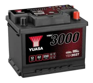 Akumulator YUASA YBX3027 62Ah 550A 12V