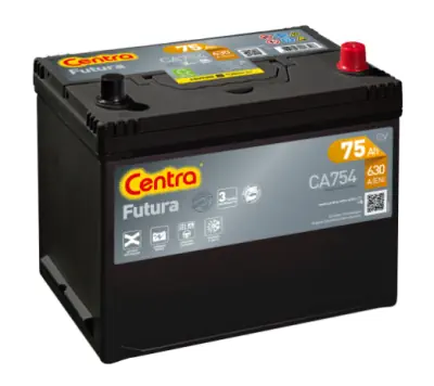 Akumulator CENTRA CA754 75Ah 630A 12V P+ Futura